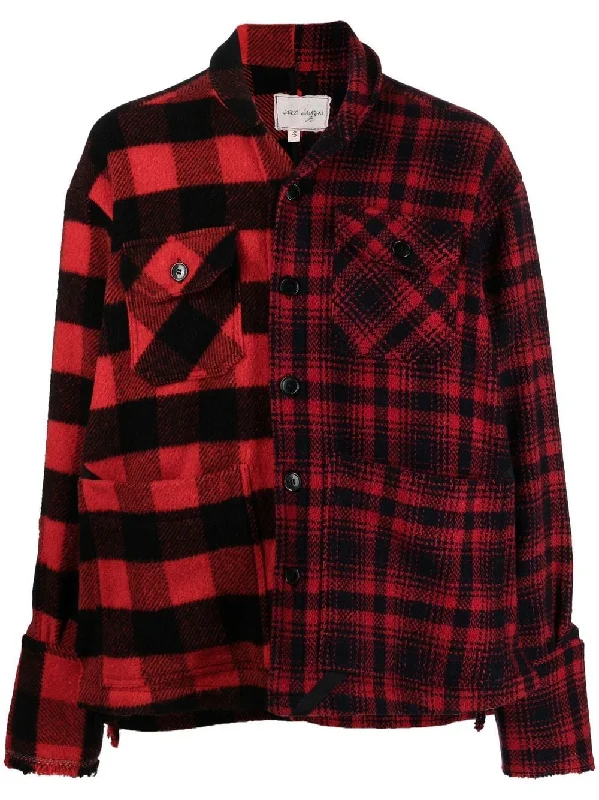 Men's Coats with Synthetic InsulationChecked Shirt Jacket