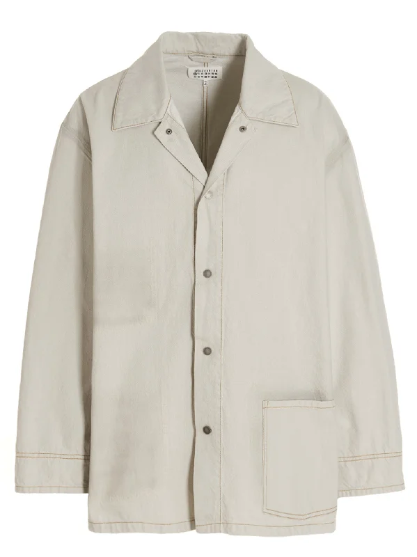 Men's Coats with Wind-Resistant FabricDenim Long Jacket