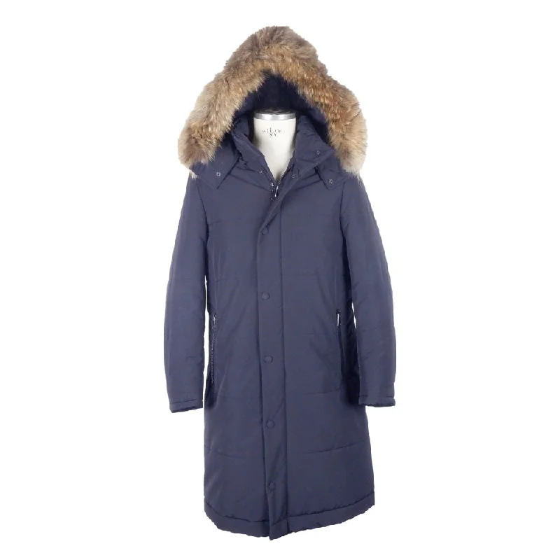 Men's Coats with LiningBlue Wool Men's Jacket