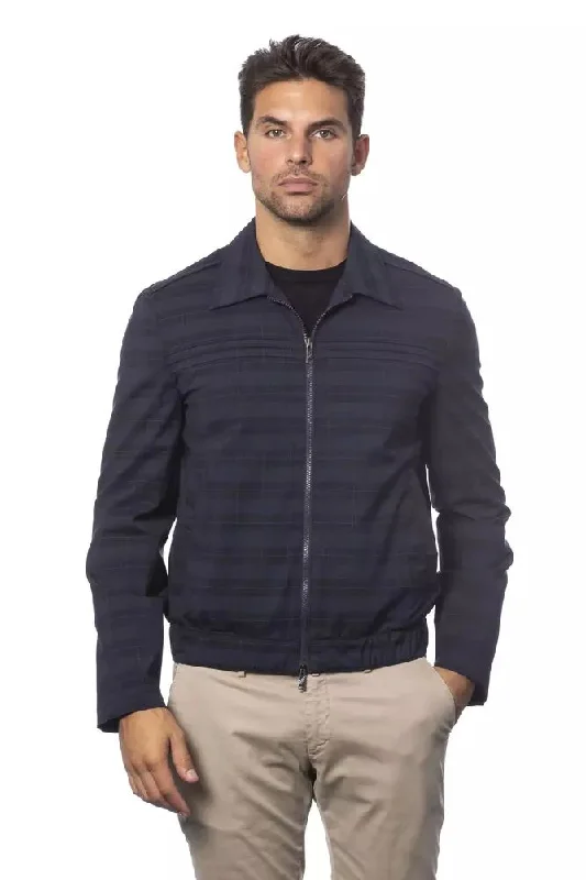 Men's Coats with Breathable FabricElegant Wool Blend Bomber Jacket