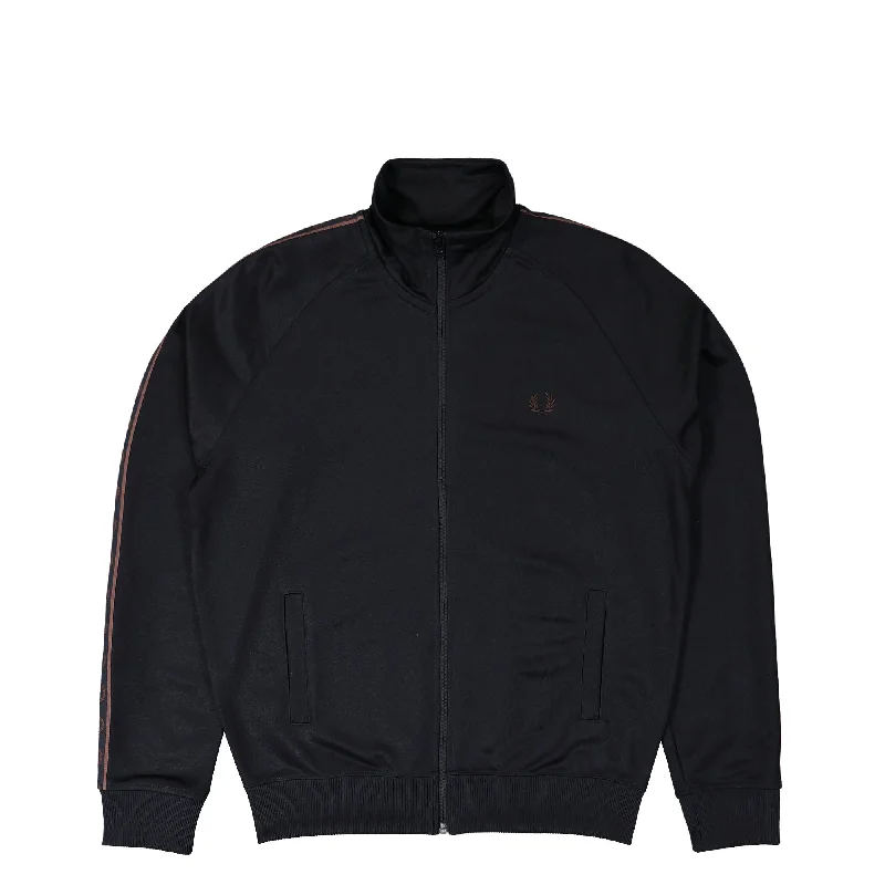 Men's Coats for TravelContrast Tape Track Jacket