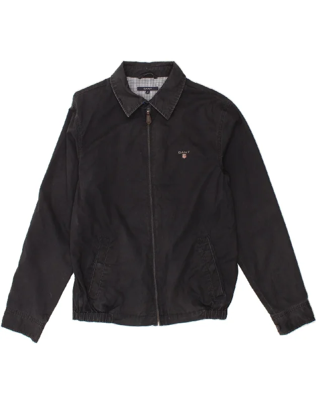 Luxurious Men's Cashmere CoatsGANT Mens Bomber Jacket UK 38 Medium Navy Blue Cotton