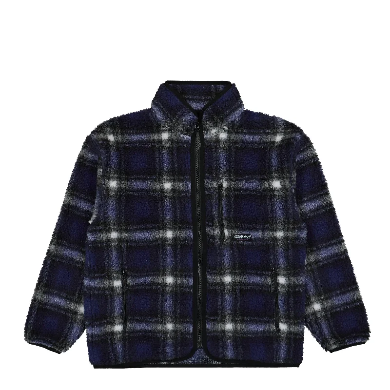 Essential Men's Puffer JacketsShadow Plaid Sherpa Jacket