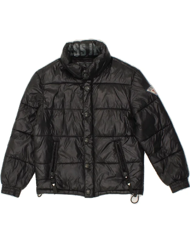Men's Coats with Military InfluenceGUESS Boys Padded Jacket 5-6 Years Black Nylon