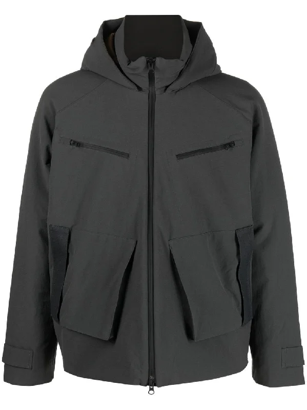 Men's Coats for SpringHooded Padded Bomber Jacket