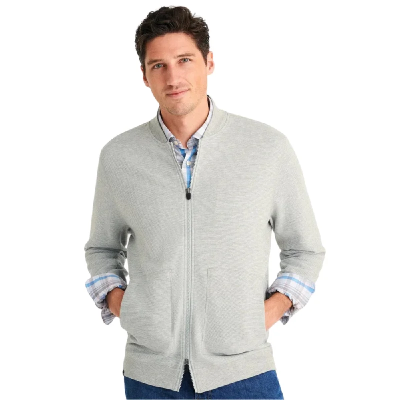 Men's Coats with Adjustable Sleevesjohnnie O - Decker Baseball Jacket Light Gray