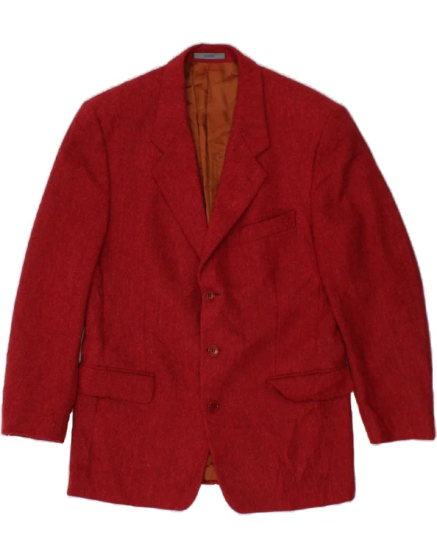 Affordable Men's Winter CoatsKENZO Mens 3 Button Blazer Jacket IT 50 Large Red