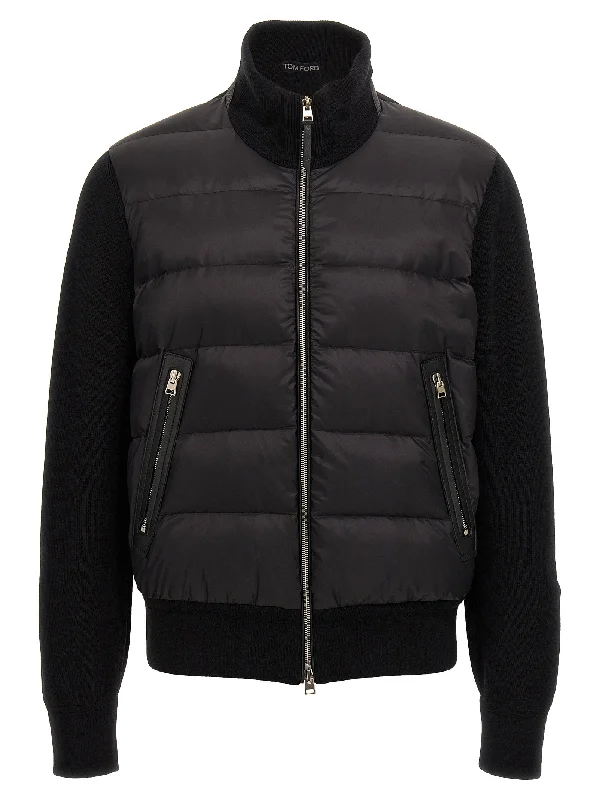 High-Quality Men's Duffle CoatsKnit Insert Down Jacket