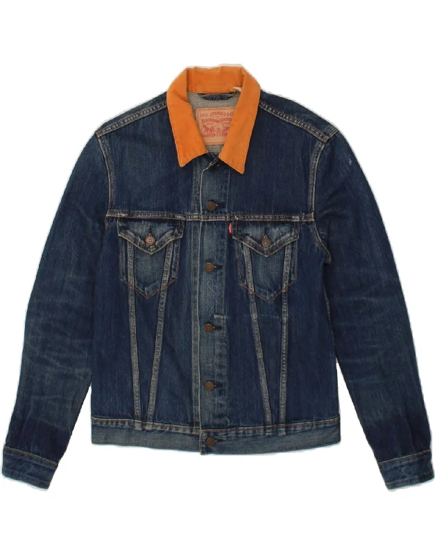 Durable Men's Car CoatsLEVI'S Mens Denim Jacket UK 38 Medium Blue Cotton
