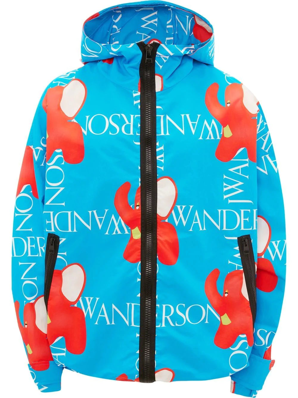 Men's Coats with HoodsLogo-Print Hooded Jacket
