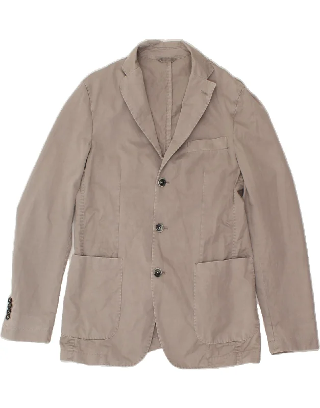 Trendy Men's Anorak JacketsLUIGI BIANCHI Mens Rough 3 Button Blazer Jacket IT 46 Small Grey Cotton Trendy Men's Anorak JacketsLUIGI BIANCHI Mens Rough 3 Button Blazer Jacket IT 46 Small Grey Cotton