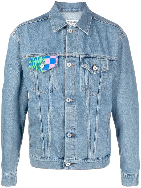 Men's Coats with Chest PocketsMix&Match Denim Jacket
