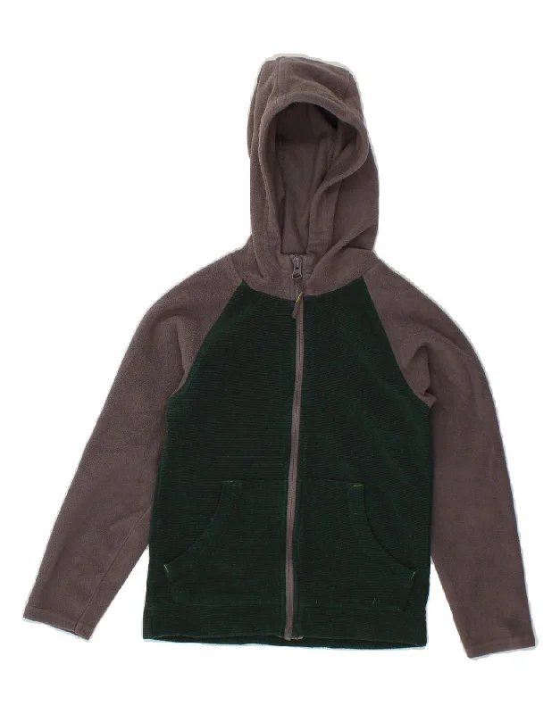 Men's Coats for WalkingMOUNTAIN WAREHOUSE Boys Hooded Fleece Jacket 5-6 Years Green Colourblock