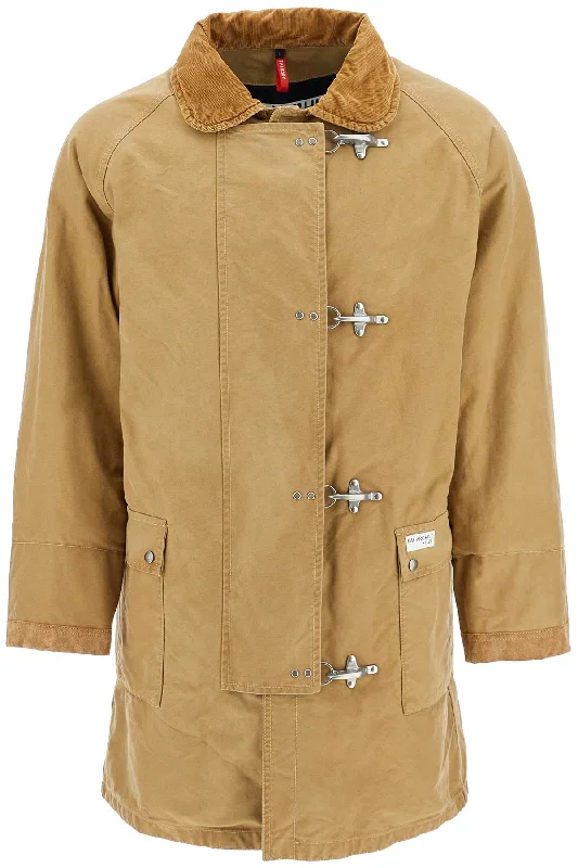 Elegant Men's Wool CoatsPadded Canvas Jacket Coat