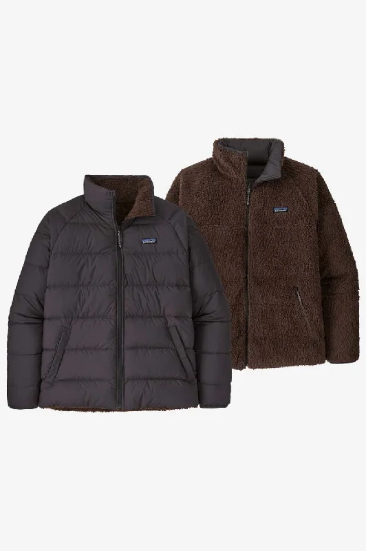 Men's Coats with Water-Repellent FabricPatagonia Reversible Down Jacket - Ink Black