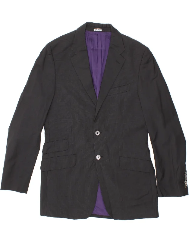 Men's Coats for Rainy WeatherPAUL SMITH Mens 2 Button Blazer Jacket UK 38 Medium Grey Wool