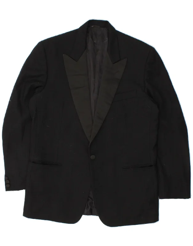 Men's Coats with Convertible CollarsPIERRE CARDIN Mens 1 Button Blazer Jacket UK 38 Medium Black Men's Coats with Convertible CollarsPIERRE CARDIN Mens 1 Button Blazer Jacket UK 38 Medium Black