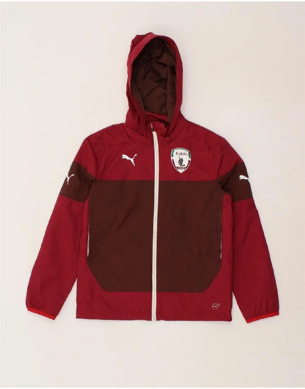 Men's Coats with Synthetic InsulationPUMA Boys Graphic Hooded Rain Jacket 11-12 Years Large Red Men's Coats with Synthetic InsulationPUMA Boys Graphic Hooded Rain Jacket 11-12 Years Large Red