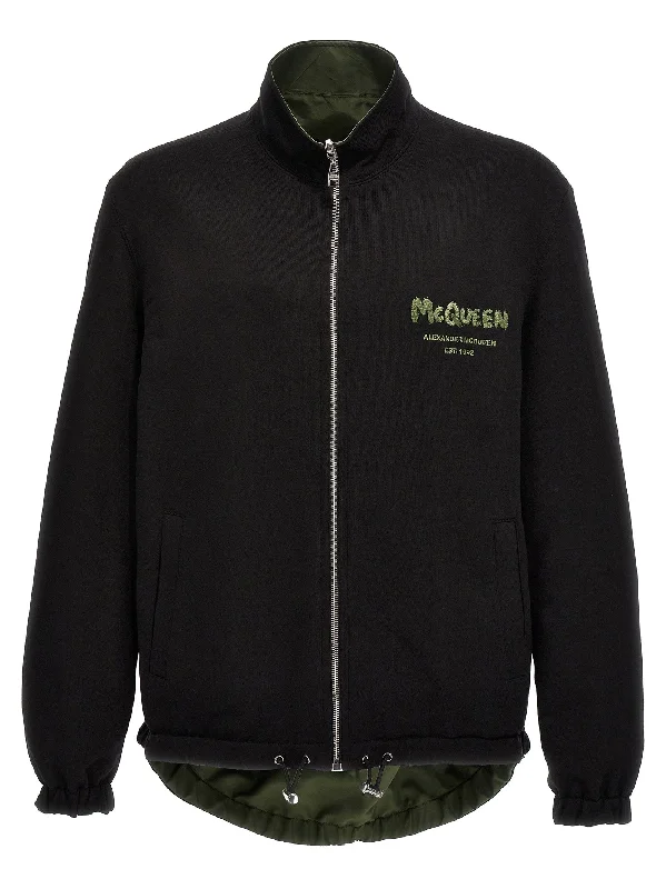 Men's Coats with Relaxed FitsReversible Bomber Jacket