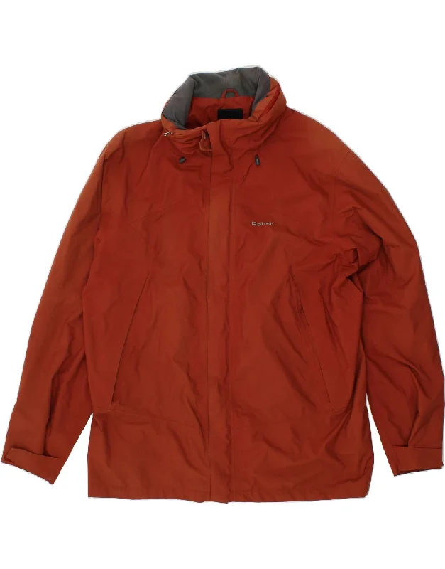 Men's Coats for City WearROHAN Mens Rain Jacket UK 40 Large Orange Polyamide