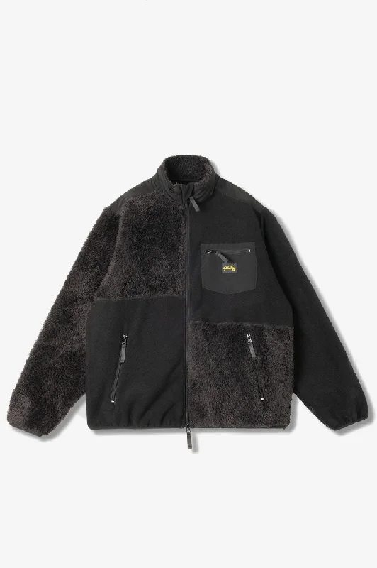 Men's Coats for SnowboardingStan Ray Patchwork Fleece Jacket - Black