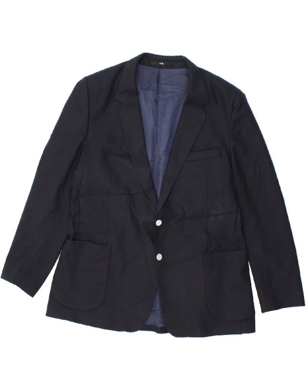 Men's Coats with Reflective StripesVINTAGE Mens 2 Button Blazer Jacket IT 46 Small Navy Blue New Wool Men's Coats with Reflective StripesVINTAGE Mens 2 Button Blazer Jacket IT 46 Small Navy Blue New Wool