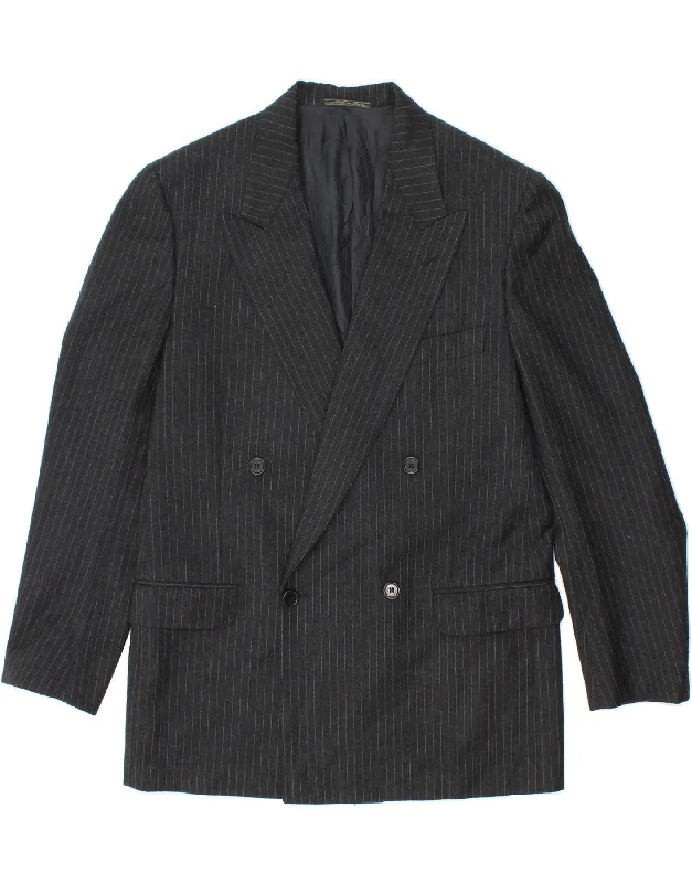 Warm Men's Down JacketsVINTAGE Mens Double Breasted Blazer Jacket IT 50 Large Grey Pinstripe Warm Men's Down JacketsVINTAGE Mens Double Breasted Blazer Jacket IT 50 Large Grey Pinstripe