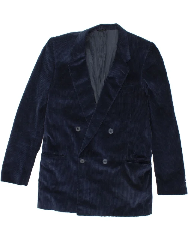 Men's Coats for Casual WearVINTAGE Mens Double Breasted Corduroy Blazer Jacket UK 36 Small Navy Blue Men's Coats for Casual WearVINTAGE Mens Double Breasted Corduroy Blazer Jacket UK 36 Small Navy Blue