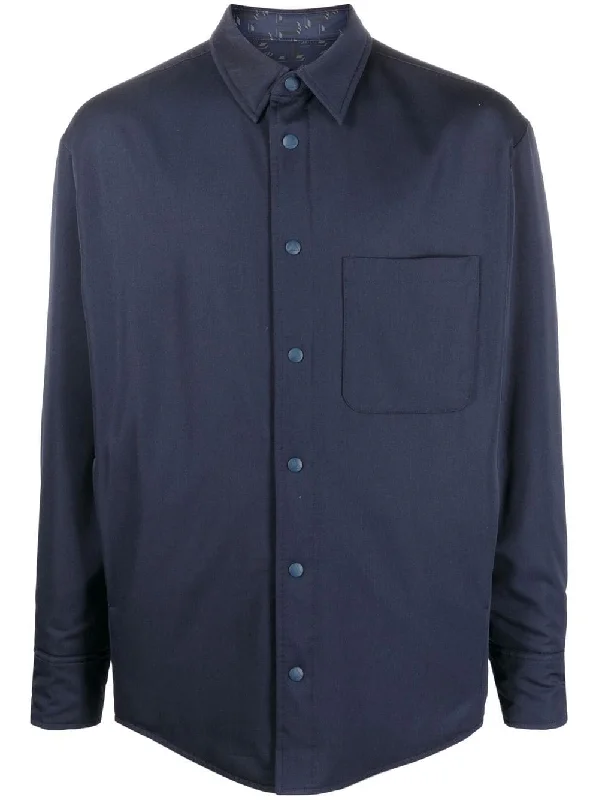 Men's Coats for Tall MenVirgin-Wool Shirt Jacket