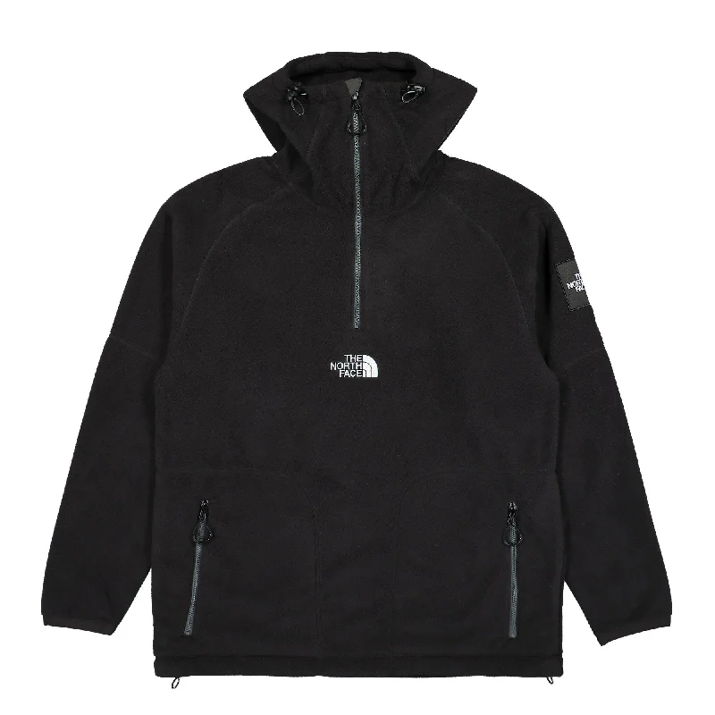 Men's Coats with Patchwork DesignsFleece Anorak Jacket